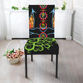 The Seven Chakras Print Dining Chair Slipcover