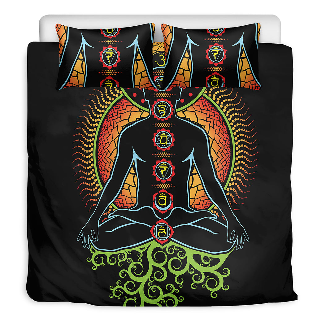 The Seven Chakras Print Duvet Cover Bedding Set