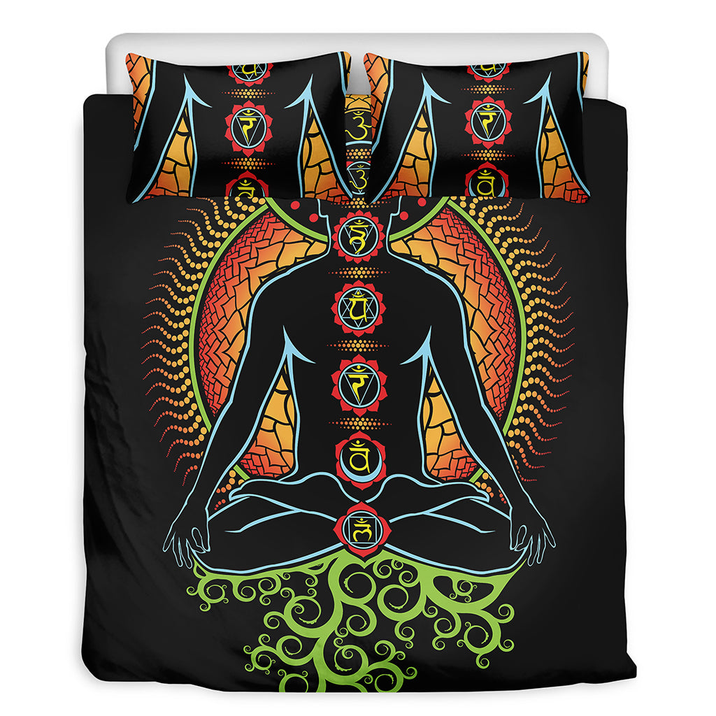 The Seven Chakras Print Duvet Cover Bedding Set