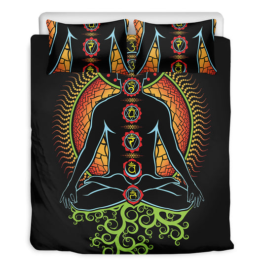 The Seven Chakras Print Duvet Cover Bedding Set