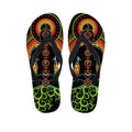 The Seven Chakras Print Flip Flops