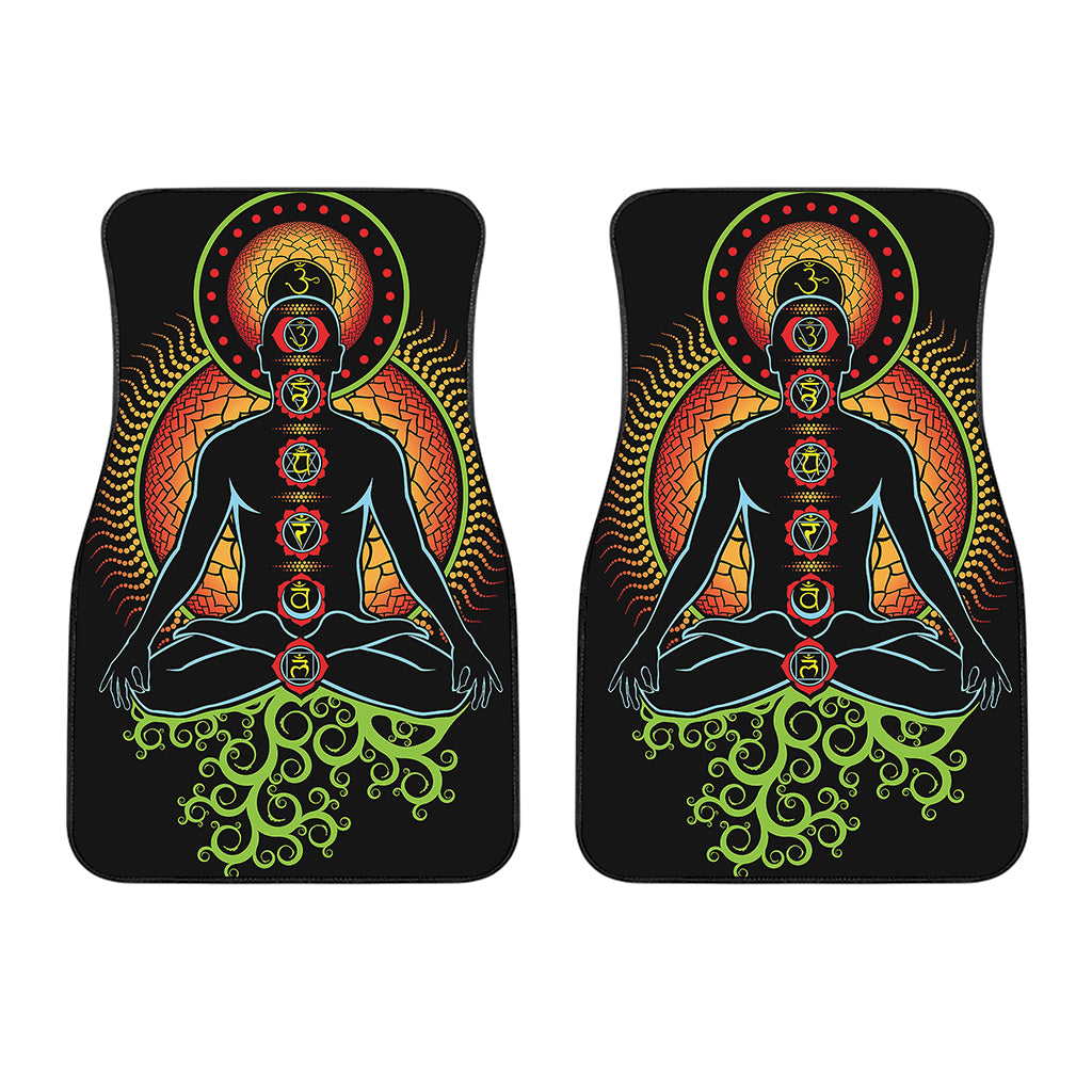 The Seven Chakras Print Front Car Floor Mats