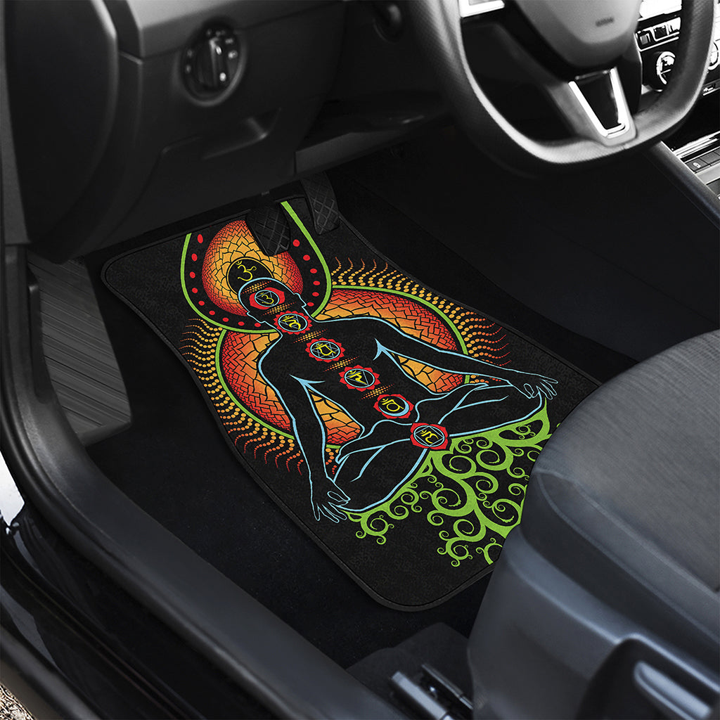 The Seven Chakras Print Front Car Floor Mats