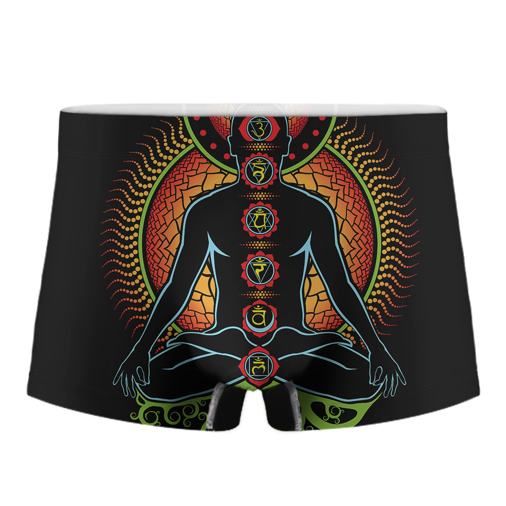 The Seven Chakras Print Men's Boxer Briefs