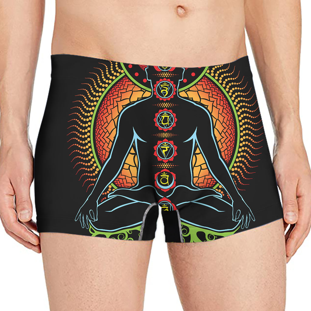 The Seven Chakras Print Men's Boxer Briefs