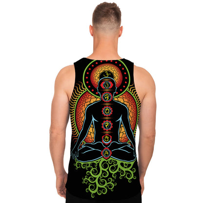 The Seven Chakras Print Men's Tank Top