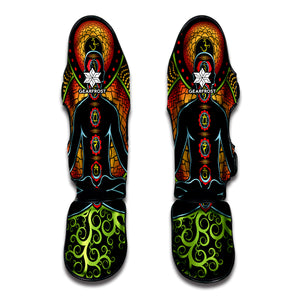 The Seven Chakras Print Muay Thai Shin Guard