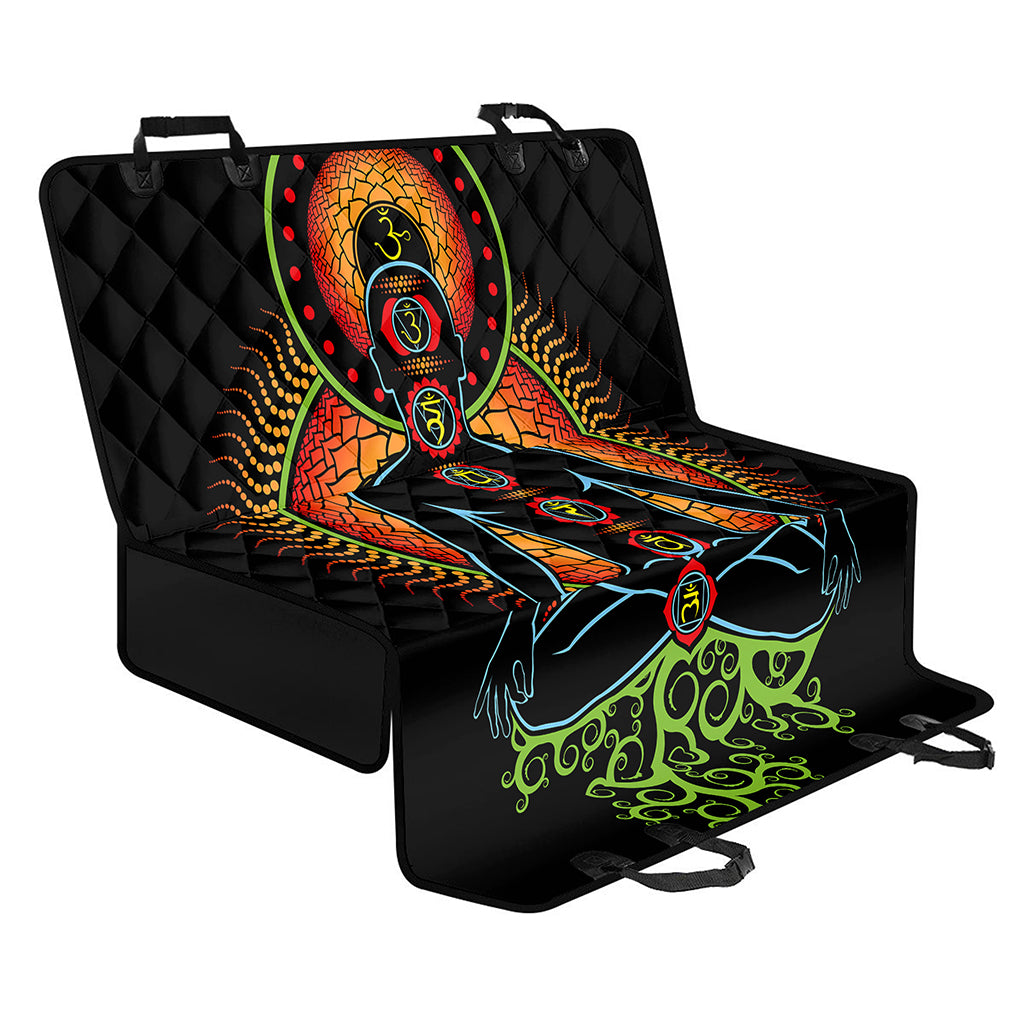 The Seven Chakras Print Pet Car Back Seat Cover