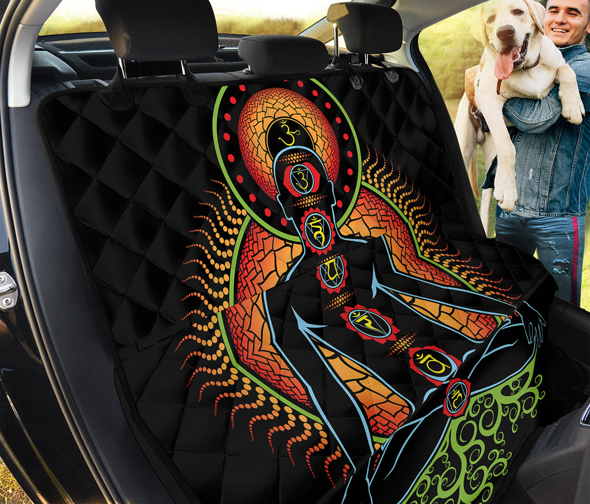 The Seven Chakras Print Pet Car Back Seat Cover