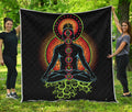 The Seven Chakras Print Quilt