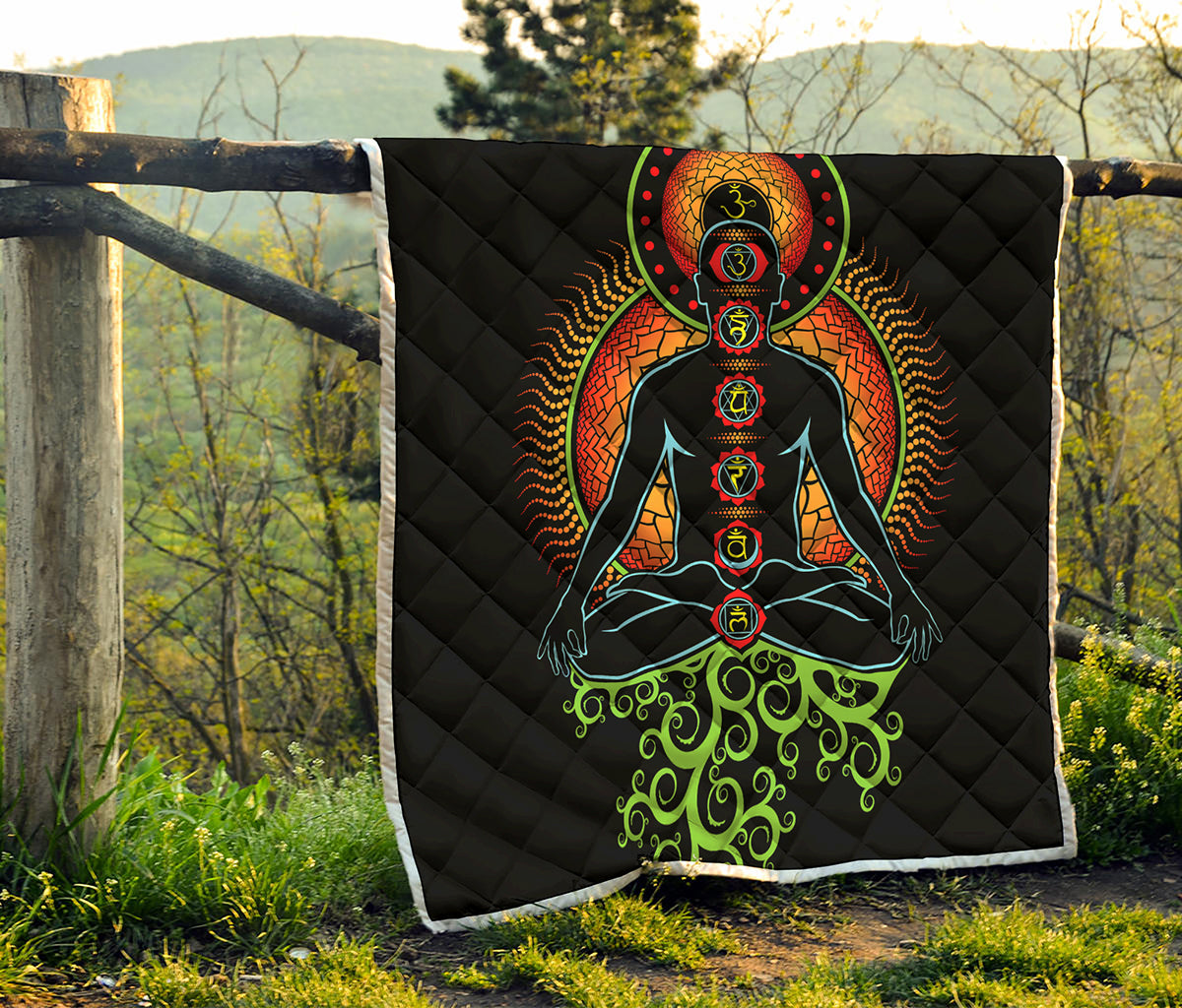The Seven Chakras Print Quilt