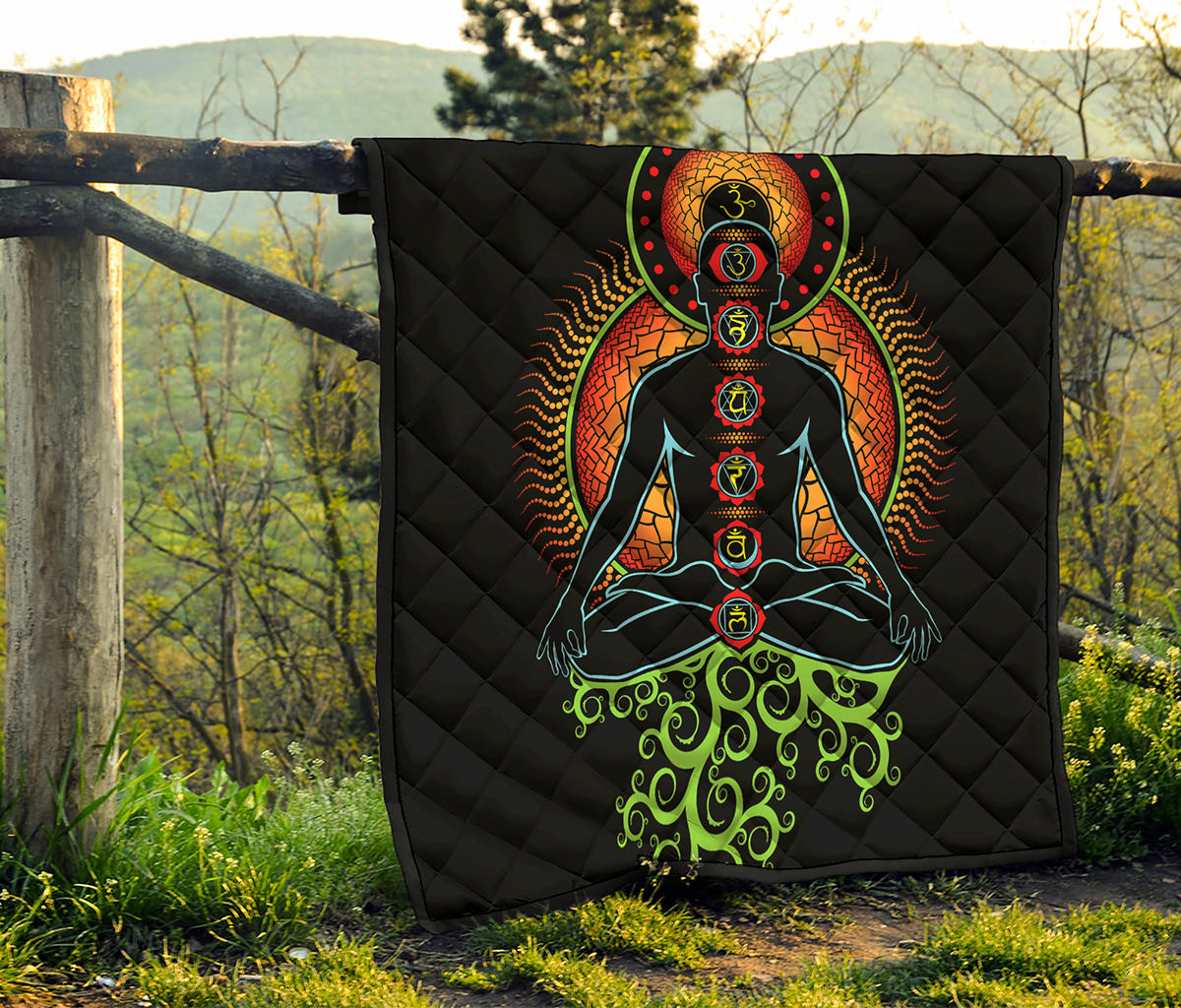 The Seven Chakras Print Quilt