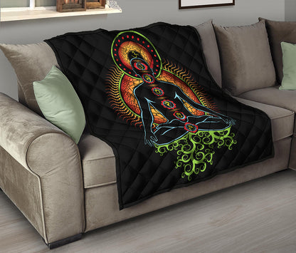 The Seven Chakras Print Quilt
