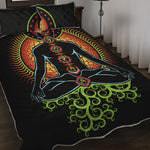 The Seven Chakras Print Quilt Bed Set