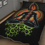The Seven Chakras Print Quilt Bed Set