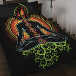 The Seven Chakras Print Quilt Bed Set