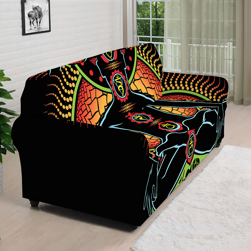 The Seven Chakras Print Sofa Cover