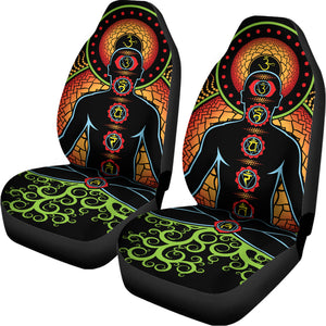 The Seven Chakras Print Universal Fit Car Seat Covers