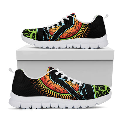 The Seven Chakras Print White Sneakers