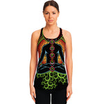 The Seven Chakras Print Women's Racerback Tank Top