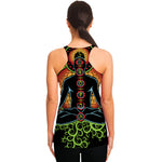 The Seven Chakras Print Women's Racerback Tank Top
