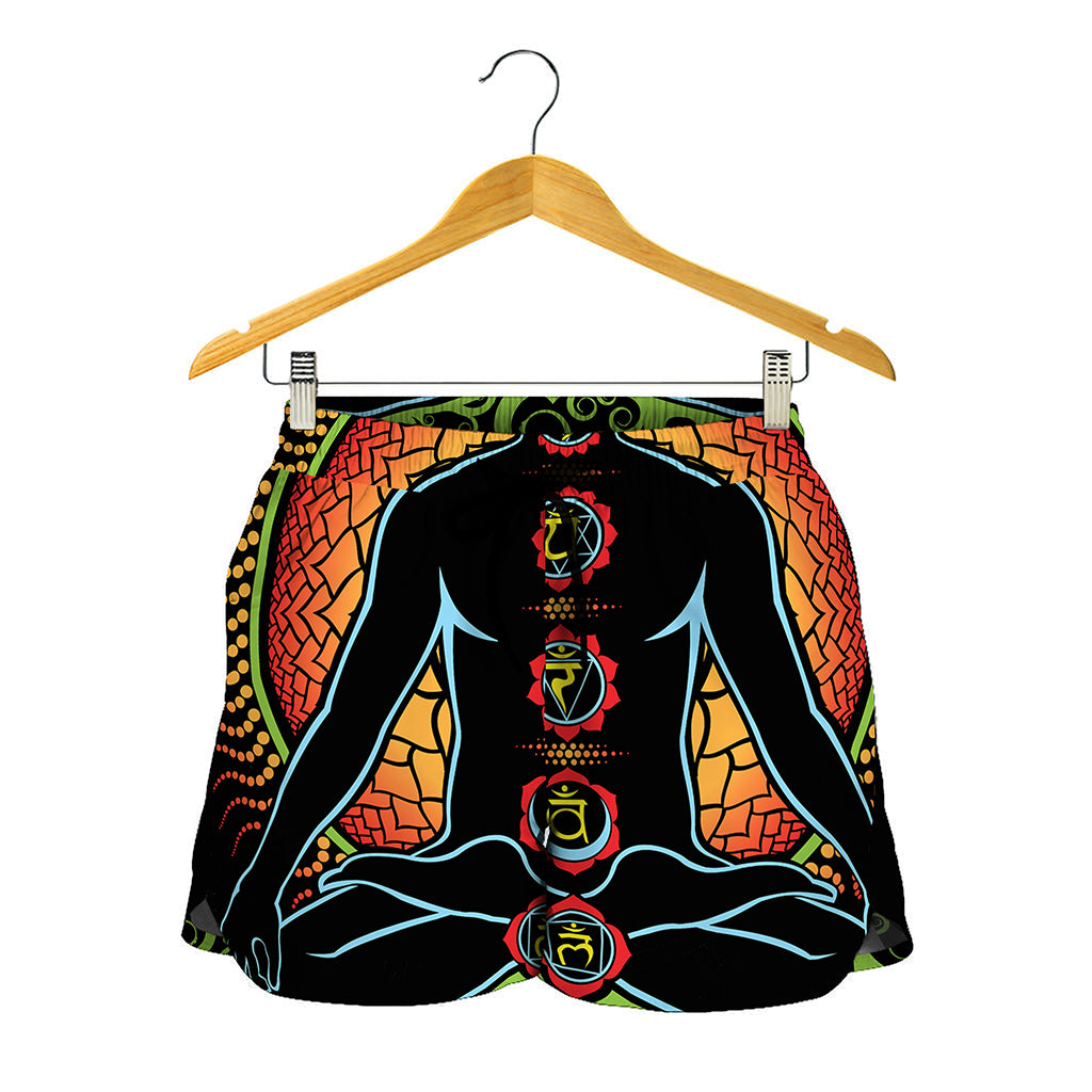 The Seven Chakras Print Women's Shorts