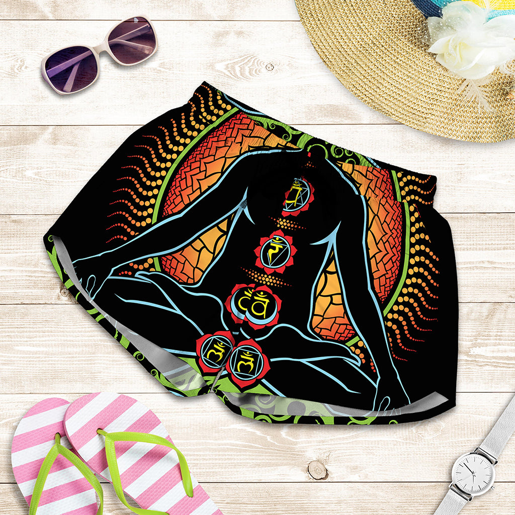 The Seven Chakras Print Women's Shorts