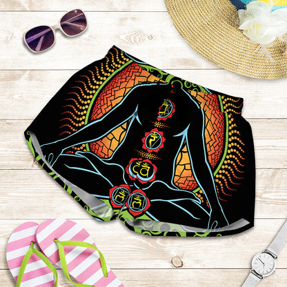 The Seven Chakras Print Women's Shorts