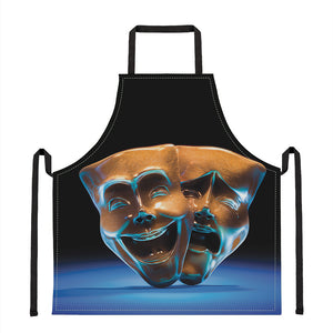 The Sock And Buskin Theatre Masks Print Apron