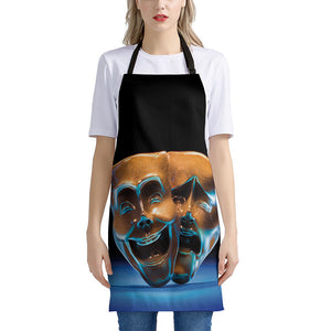 The Sock And Buskin Theatre Masks Print Apron