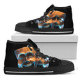 The Sock And Buskin Theatre Masks Print Black High Top Sneakers