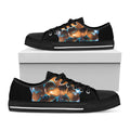 The Sock And Buskin Theatre Masks Print Black Low Top Sneakers