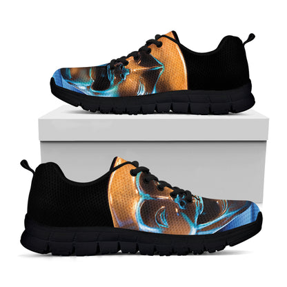 The Sock And Buskin Theatre Masks Print Black Sneakers
