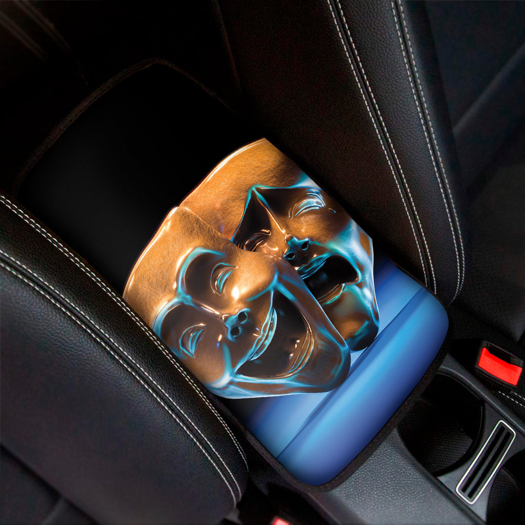 The Sock And Buskin Theatre Masks Print Car Center Console Cover
