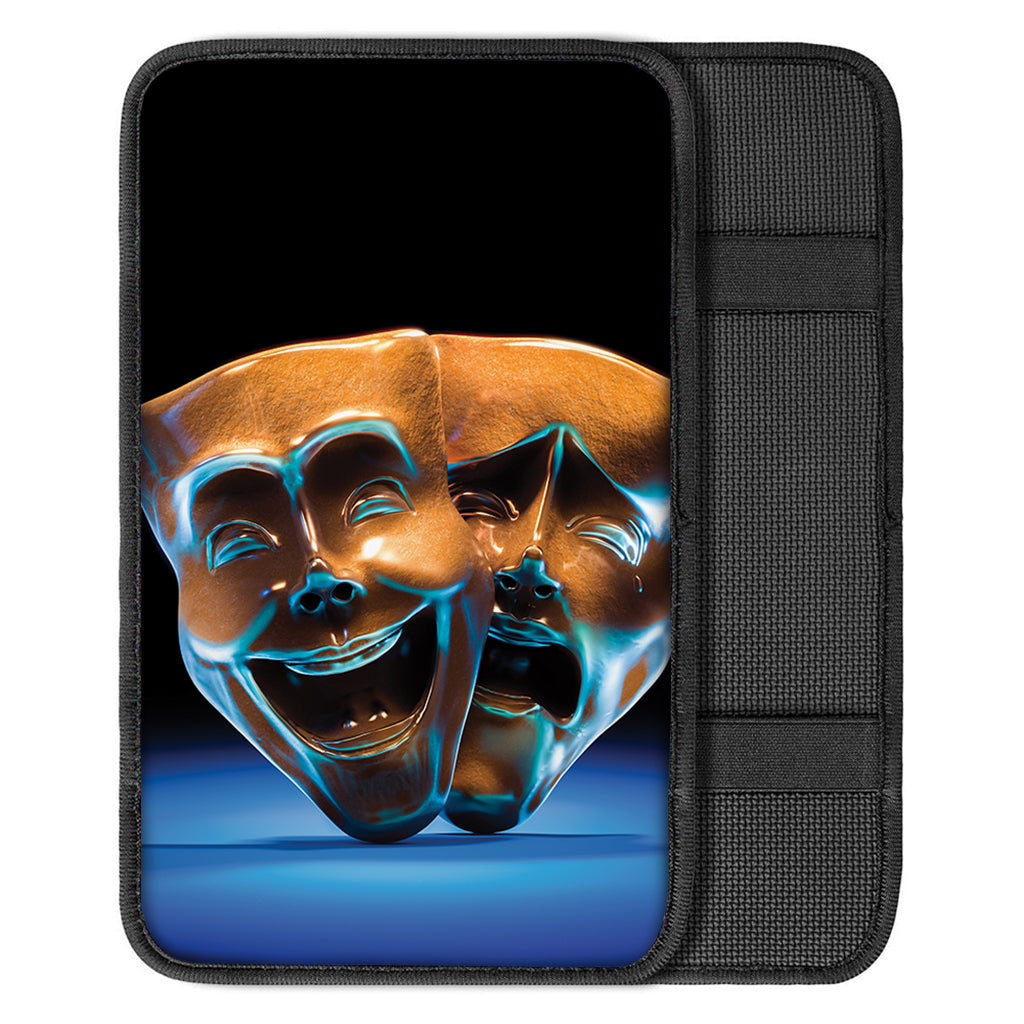 The Sock And Buskin Theatre Masks Print Car Center Console Cover