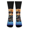 The Sock And Buskin Theatre Masks Print Crew Socks