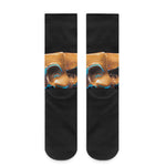 The Sock And Buskin Theatre Masks Print Crew Socks