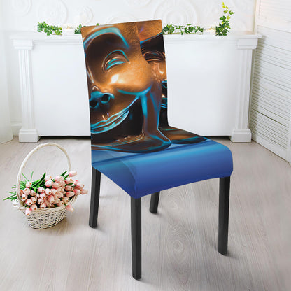 The Sock And Buskin Theatre Masks Print Dining Chair Slipcover