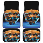The Sock And Buskin Theatre Masks Print Front and Back Car Floor Mats