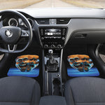 The Sock And Buskin Theatre Masks Print Front and Back Car Floor Mats