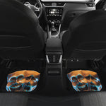 The Sock And Buskin Theatre Masks Print Front and Back Car Floor Mats