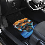 The Sock And Buskin Theatre Masks Print Front and Back Car Floor Mats
