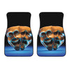 The Sock And Buskin Theatre Masks Print Front Car Floor Mats