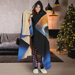 The Sock And Buskin Theatre Masks Print Hooded Blanket