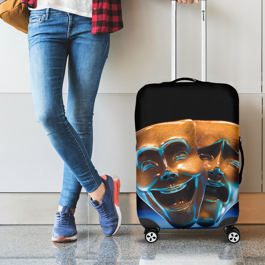 The Sock And Buskin Theatre Masks Print Luggage Cover
