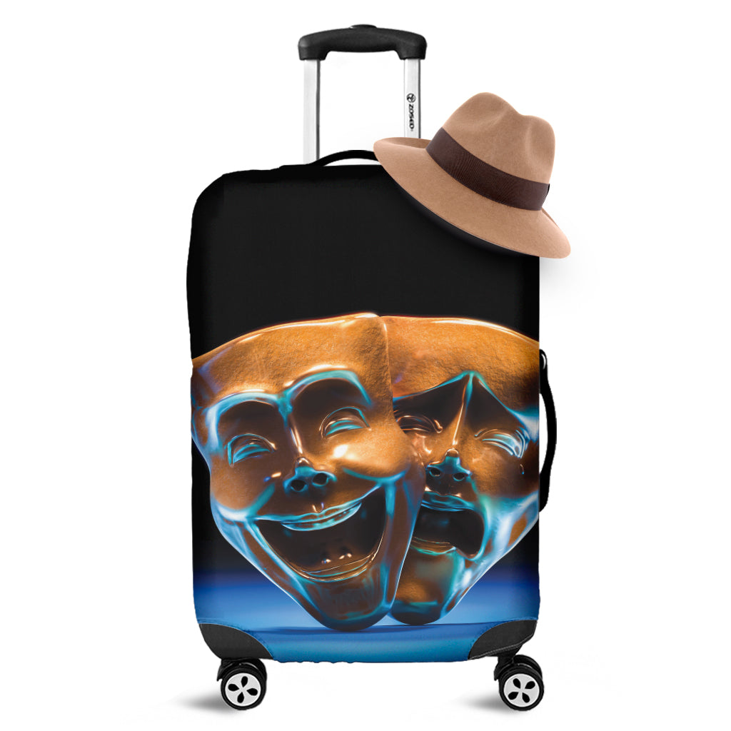 The Sock And Buskin Theatre Masks Print Luggage Cover