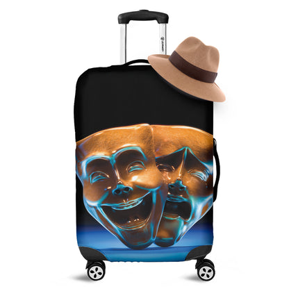 The Sock And Buskin Theatre Masks Print Luggage Cover