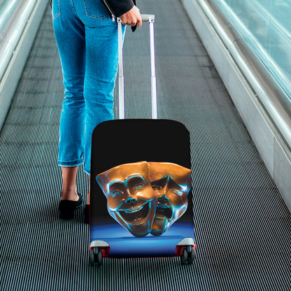 The Sock And Buskin Theatre Masks Print Luggage Cover