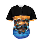 The Sock And Buskin Theatre Masks Print Men's Baseball Jersey