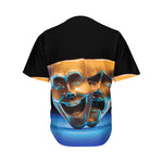 The Sock And Buskin Theatre Masks Print Men's Baseball Jersey